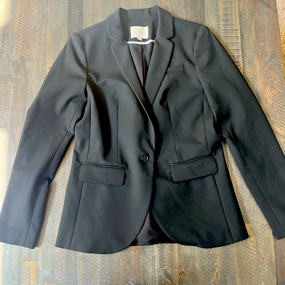 Loft Women's Blazer Black Size 2